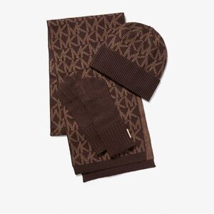 Michael Kors Gift Set (Scarf, Beanie & Gloves) Set BRAND NEW W TAGS